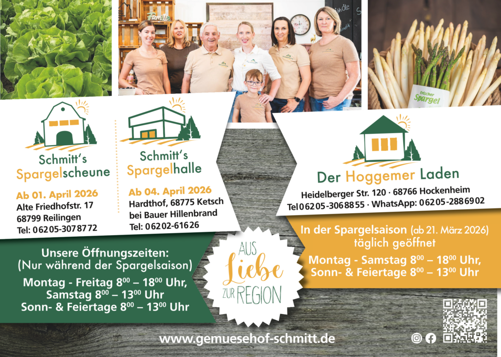 Gemüsehof Schmitt | Spargelsaison 2026